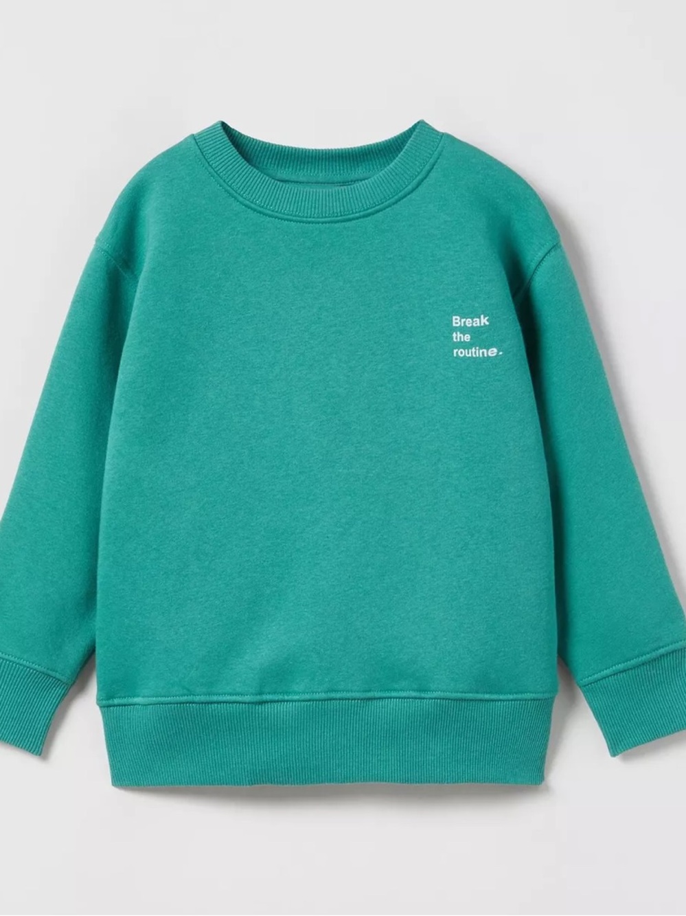 Zara Boys’ Teal Crewneck Sweatshirt